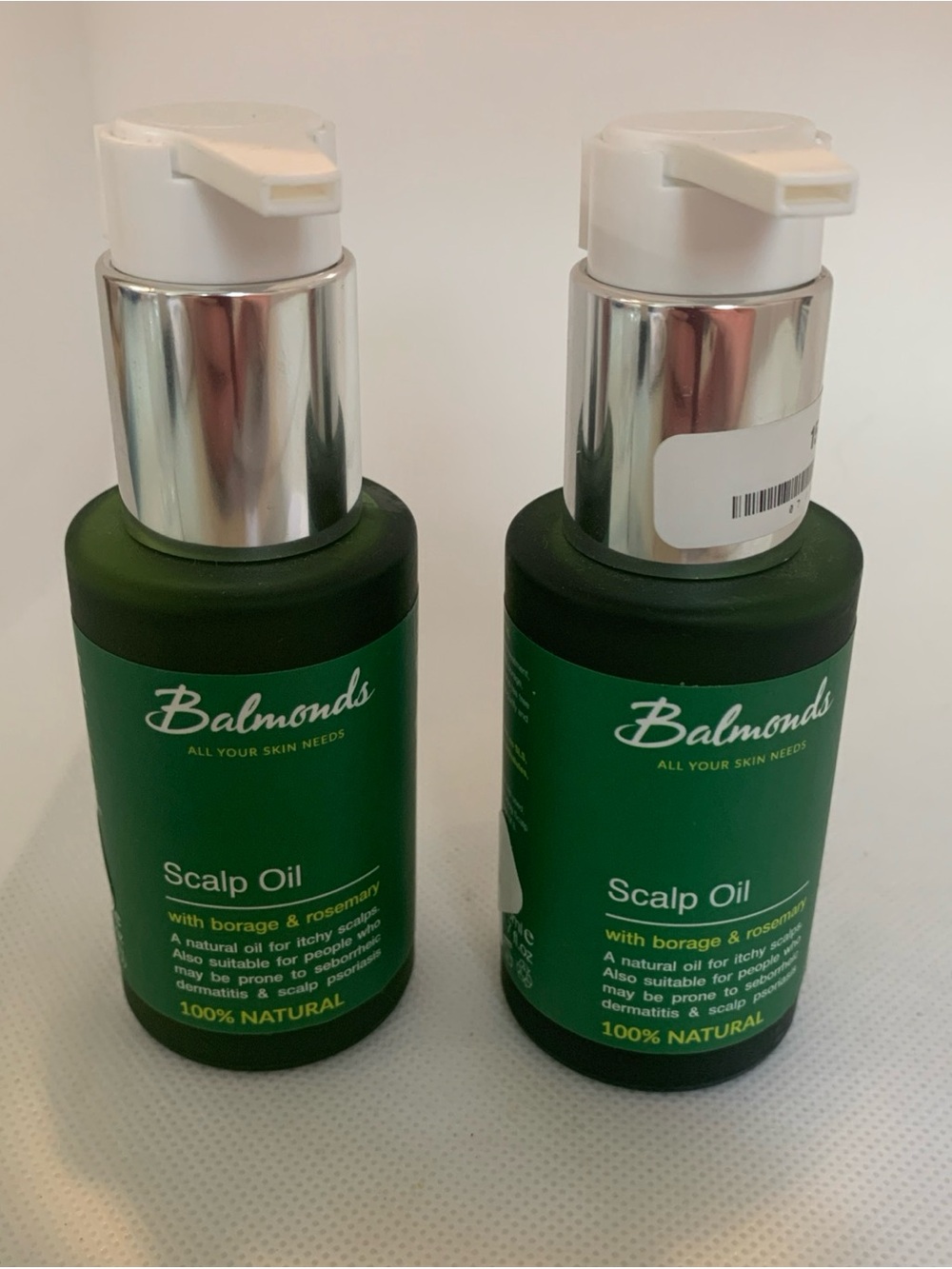 Balmonds Scalp Oil -with- Borage & Rosemary Set of 2. New. 1.7 Fl Oz Each